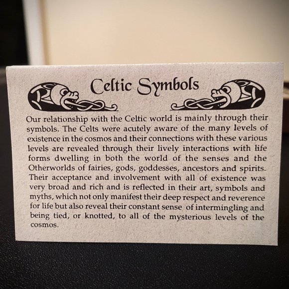 Hand-crafted Porcelain Celtic Lapel Pin or Tie Tack, Spiral Symbol, NWOT - Picture 4 of 6